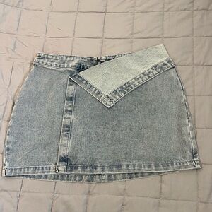 PLT DENIM MINI SKIRT